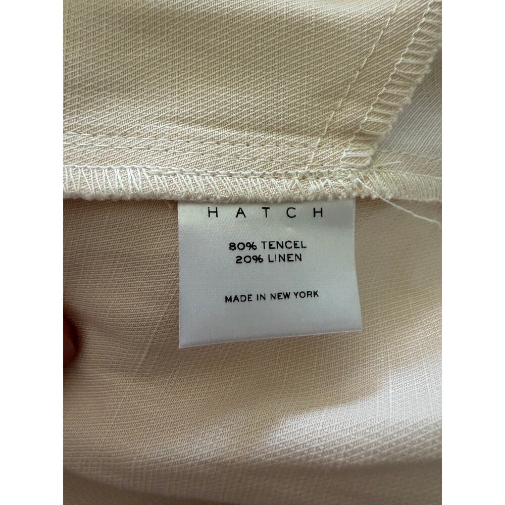 Hatch Maternity linen Dress Tisha Ruffle Hem Midi Dress Small (2-4) Ivory cream - Picture 6 of 10